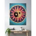 thumbnail image 2 of Bloom Theory Sun & Moon Poster Wall Art, Modern Wall Decor, 8x12 UNFRAMED, 2 of 3