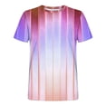 thumbnail image 4 of Wancir Chemises pour Hommes Liquidation Vente Hommes Mode Décontractée Imprimé Sport Manches Courtes Col Rond Blouses Chemises, 4 of 4