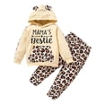 thumbnail image 3 of Girls Fall Winter Hooded Sweatshirt + Print Pants 2PCs Fashion Set, 3 of 9
