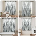 thumbnail image 5 of Sage Green Grey Vintage Semi Sheer Curtains Drapes for Living Room, Bedroom, French Doors Window 108 Inches Long, Retro Abstract Art Rod Pocket Chiffon Curtain Drapery Voile Draperies Panel, 5 of 8