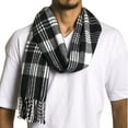 thumbnail image 4 of Alpine Swiss Mens Scarf Soft Knit Winter Scarves Plaid Striped or Solid Neck Covering Long Warm Stylish, 4 of 7
