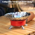 thumbnail image 4 of Réchaud à Gaz de Camping Mini Portable Réchauds de Camping en Acier Inoxydable Pliable Réchaud de Randonnée Chauffage Rapide Gril BBQ Réchaud Accessoires de Barbecue pour BBQ Randonnée, 4 of 9