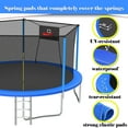 thumbnail image 3 of 14ft Trampoline with Basketball hoop, SEGMART Upgraded Round Outdoor Kids Trampoline with Enclosure Net, Heavy Duty Backyard Trampoline, Recreational Trampoline for Adults Kids, 3 of 9