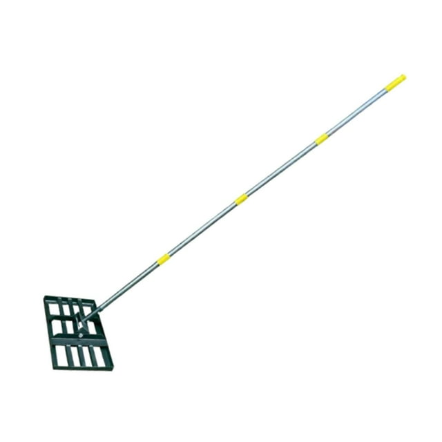 Rastrillo nivelador de césped, nivelador de césped para tierra, abono, , herramienta niveladora multiusos, resistente para campos de golf, patios