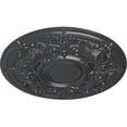thumbnail image 3 of 28 1/8"OD x 1 3/4"P Oslo Ceiling Medallion (Fits Canopies up to 10 1/2"), Hand-Painted Pewter, 3 of 6
