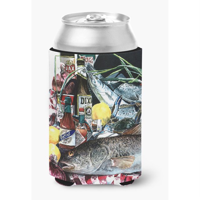 Pescado y cervezas de Nueva Orleans Caroline's Treasures Lata o botella bebida Aislante Hugger 1001CC
