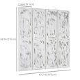 thumbnail image 3 of HOMCOM 5.5' 4 Panel Room Divider Folding Privacy Screen Panels, White, 3 of 10