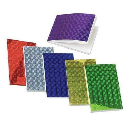 - Lot of 72 Assorted Color Hologram Laser Mini Notebook Memo Pads