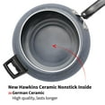 thumbnail image 2 of Grey Aluminium Ceramic Nonstick Pressure Cooker 5 Liters | Induction Inner Lid Cooker, Granite Contura Shaped Cooker, Best Cooker (ICC50), 2 of 4
