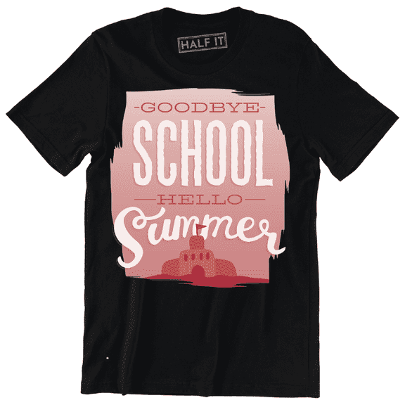 Goodbye School Hello Summer Cool Sand Castle Men's T-Shirt