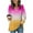Summer Tops Hot Pink, variant on Womens Long Length Drawstring Hoodies, Long Sleeve Pullover for Women Fall Fashion Ombre Tie Dye Side Slit Hooded Sweatshirts with Pockets