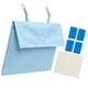 thumbnail image 1 of Bolsa de hielo refrescante para jaula de mascotas, reutilizable, aislante, lavable y portátil. Azul con 4 cajas, 1 of 9