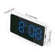 thumbnail image 5 of Reloj electrónico Injueey pantalla grande con alarma digital LED Azul, 5 of 6