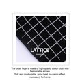 thumbnail image 5 of Ziuscore 4pcs Potholders Pad Oven Set Mitts Heating Resistant Take Pot Kitchen Accessory Potholder Insulation Cloth Washable, 5 of 6