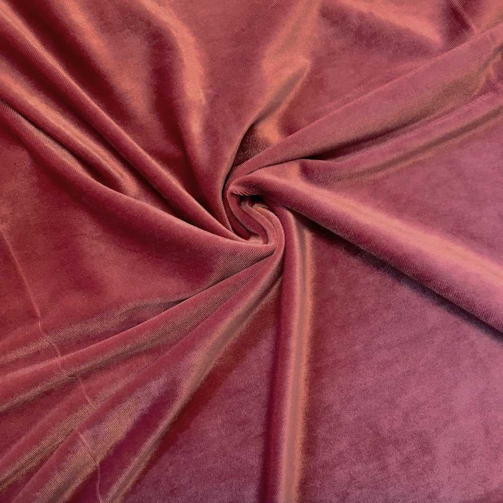 Stretch Velvet Fabric 60'' Wide by The Yard for Sewing Apparel Costumes  Craft (1 Yard, Copper)