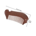thumbnail image 2 of GETAJGHSD Portable Wooden Fine Tooth Comb for Hair Styling with Lightweight Brown Fish Design, 2 of 8