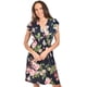 thumbnail image 4 of Vestido floreado manga volantes Roman Fashion /Juvenil, 8867-11 (Marino flores) azul marino G, 4 of 5