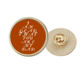 thumbnail image 1 of Heureux Père Père Excitation Croître Rond Métal Broche d'Or Clip, 1 of 3