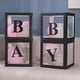 thumbnail image 3 of Caja de globos de 4 piezas para decoración de baby shower para niño o niña. Revelación de género. Negro, 3 of 9