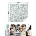 thumbnail image 5 of nqOlkjepod Green Farmhouse Cloth Napkins Set of 4 Reusable Dinner Napkins, Floral Floral Plant Leaf Vintage Fruit Cocktail Napkin Washable Table Napkins for Wedding/Holiday Party/Baby Shower 20"x20", 5 of 8