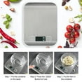 thumbnail image 7 of Food Scale Digital Kitchen Scale, Tempered Glass 10kg High Accuracy Grams and Ounce Scale for Weight Loss and Cooking, Coffee Scale, Easy Clean, Battery Included, 7 of 7
