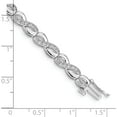 thumbnail image 3 of 14K White Gold Diamond Infinity Link Bracelet (7 X 5) Made In India bm4637-050-wa, 3 of 5