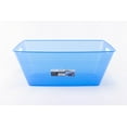 thumbnail image 3 of Mainstays Plastic PP 20" Rectangular Party Tub - Blue Color, 3 of 6