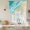 Turquoise Teal, variant on Haze Blue Beach Coastal Tie Up Curtains 45 Inches Long, Kitchen Window Curtains Over Sink, Summer Ocean Nautical Seaside Small Window Curtains Shade Balloon Curtains Valances for Bedroom/Cafe 34"x45"