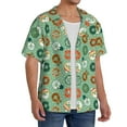 thumbnail image 4 of Sigee Christmas Donuts Print Men's Shirts Casual Button Down Short Sleeve Summer Beach Shirt Hawaiian Vacation Shirts Tee Shirt-Medium, 4 of 7