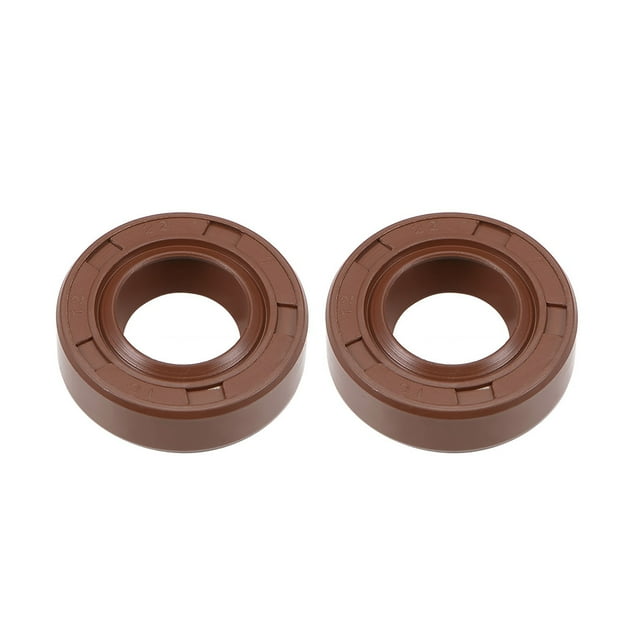 Sello de aceite 12mm Diámetro interior 22mm Diámetro exterior 7mm Grosor Caucho de flúor Doble labio sellador 2Pcs