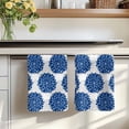 thumbnail image 7 of Dahlia Flower Kitchen Towels Set of 1, Farmhouse Botanical Blue Grey Floral Absorbent Dish Towels for Kitchen, Microfiber Hand Towel, Quick Drying Tea Towel for Cleaning Decorative Dishcloths, 7 of 7