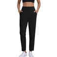 thumbnail image 4 of Inglocry Women's Golf Pants with 2 Pockets 7/8 High Waisted Stretch Ankle Pants for Women Business Casual Travel Athletic Work Black S, 4 of 6