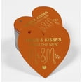 thumbnail image 2 of Inkdotpot Real Gold Foil Hugs & Kisses From The Wedding Tag Favor Hang Paper Tag 50 Pieces, 2 of 6