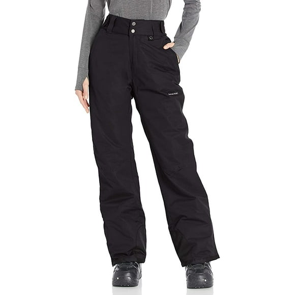 Pantalones de nieve Arctix Insulated para mujer, color negro, talla M