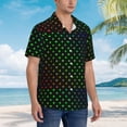 thumbnail image 3 of Gaeub Poker Shapes Print Men's Hawaiian Shirt,Button Down Short Sleeves Shirts,Tropical Beach Casual Button Down Shirts,3X-Large, 3 of 7