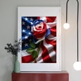 thumbnail image 2 of Diamond Art Kits for Adults - 5d Red White Blue Rose Flag Diamond Painting for Adults, Diamond Art for Adults Beginners, Diamond Painting Kits for Adults for Home Wall Decor, 2 of 7