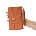 thumbnail image 5 of Phone Case for Samsung Note 10,Wallet Case Women 【RFID Blocking】 Crossbody Strap PU Leather Zipper with Wrist Lanyard Magnetic Flip Cover Credit Card Holder for Samsung Galaxy Note 10, Brown, 5 of 9
