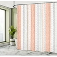 thumbnail image 4 of Ambesonne Rose Shower Curtain, Art Classical Victorian Motifs, 69"Wx84"L, Salmon White, 4 of 4