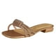 thumbnail image 1 of Sandalia Para Mujer CASTALIA 246-89 Oro Rosado con Pedrería, 1 of 3