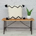 thumbnail image 2 of Parkland Collection Zinga Transitional Beige/Cream Throw Pillow, 2 of 2