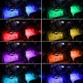 thumbnail image 3 of Multicolor Car Interior LED Light Strip RGB Under Dash Atmosphere Light with Remote Controller, 3 of 8