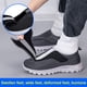 thumbnail image 3 of Zapatos Ortopédicos Sin Cordones para Hombre  Diabéticos Antideslizantes Personas Mayores (gris Oscuro 37), 3 of 9