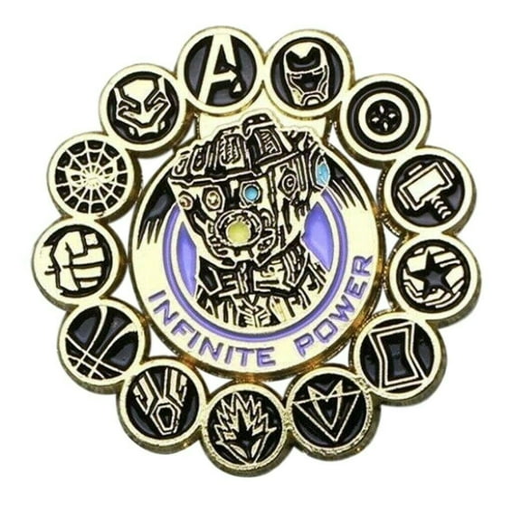 Avengers Thanos Infinite Power 1 Inch Tall Enamel Metal Pin