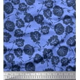 thumbnail image 1 of Soimoi Cotton Poplin Fabric Artistic Floral Print Sewing Fabric Yard 56 Inch Wide, 1 of 3