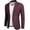 Dark Red, variant on Mens Blazer Casual Fitted Sport Coats Western Summer Weeding Party Suit Jackets