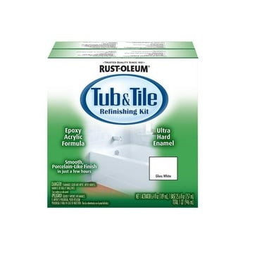 4PC Rust-Oleum Rust-Oleum 384165 Specialty Tub and Tile Refinishing Kit, 1 Quart