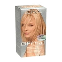 Loreal Feria Multi Faceted Shimmering Hair Color 100 Pure Diamond Loreal Feria Multi Faceted Shimmering Hair Color 100 Pure Diamond Very Light Natural Blonde