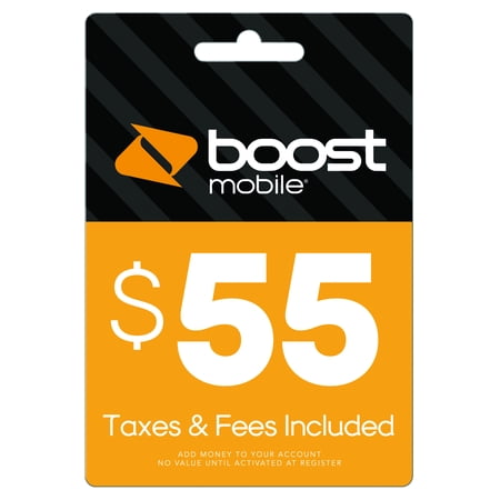 Boost Mobile 55 Re Boost Card Email Delivery Walmart Com