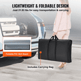 thumbnail image 5 of Vevor LSZST20DCSZKAJK1FV0 35.43 x 19.29 x 37.01 in. Portable Tradeshow Podium Table with Display Exhibition Counter Stand Booth, 5 of 10