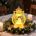 thumbnail image 4 of Taqqpue Christmas Snow Globe Water Lantern with Santa Claus and Snowman Lighted Holiday Decoration for Tabletop Display for Family and Friends, 4 of 5